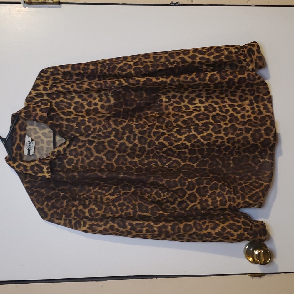 Animal print blouse